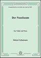 Der Nussbaum,for Violin and Piano P.O.D cover